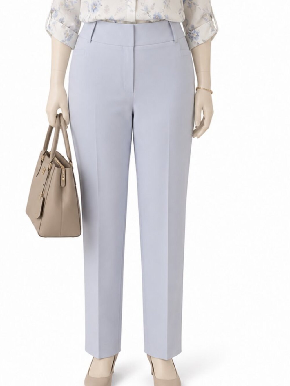 NWOT New York & Company Light Blue Wide Leg Pants